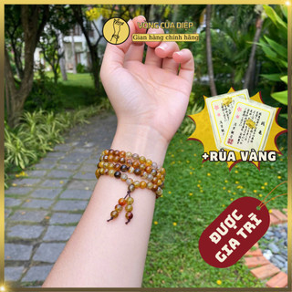  Chuỗi 108 Hạt Đá Mã Não Rồng Vòng Tay Nhỏ Gọn Hạt 6li Cho Nữ Vân Đá Vảy Rồng Nhiều Năng Lượng - Vòng Của Diệp - C24 