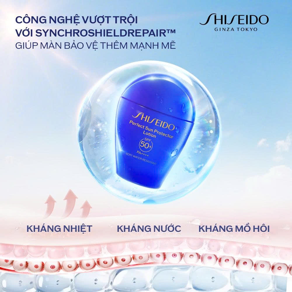 Sữa chống nắng dưỡng da Shiseido GSC Perfect Sun Protector Lotion SPF50+ 50ml | BigBuy360 - bigbuy360.vn
