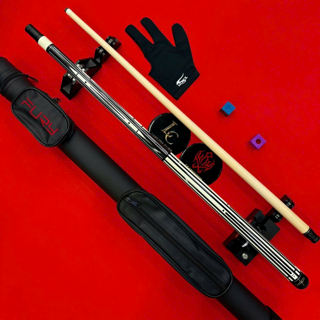 Combo Cơ/Gậy Bida Lỗ Fury EarthLite (Tặng Kèm Bao Cơ, Găng Tay Và Lơ)