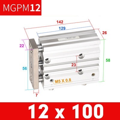 Xi Lanh MGPM12-125/150/175/200/250/300