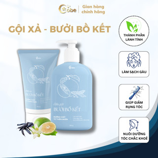  Bộ sản phẩm chăm sóc tóc Dầu gội và Dầu Xả Cobe Bưởi Bồ Kết nuôi dưỡng tóc hư tổn kích thích mọc tóc giảm gãy rụng tóc 