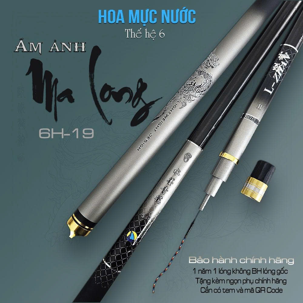 Cần Câu Đài CẦN CÂU ĐÀI CAO CẤP – HOA MỰC NƯỚC THẾ HỆ 6 – ÁM ẢNH MA LONG cần câu đài