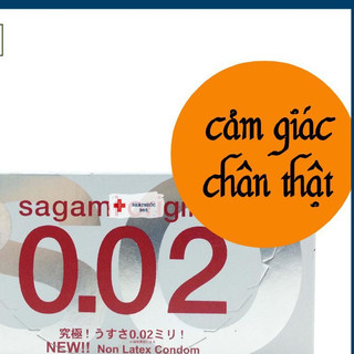 Bao cao su sagami 0.02 cao cấp siêu mỏng - 2 chiếc