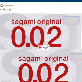 Bao cao su sagami 0.02 cao cấp siêu mỏng - 2 chiếc
