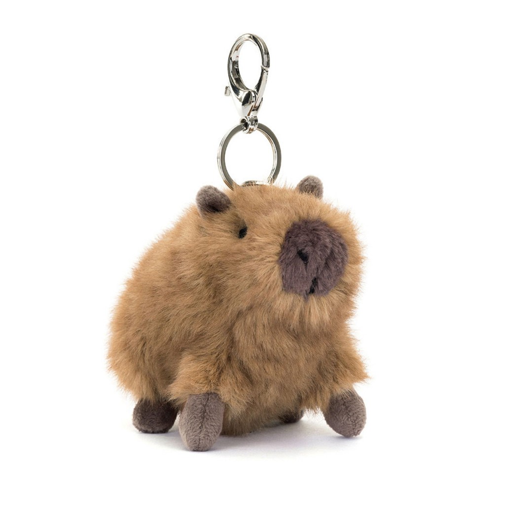 Mẫu Mới JELLYCAT Clyde Capybara Bag Charm Full Tag Sườn Tặng Dustbag