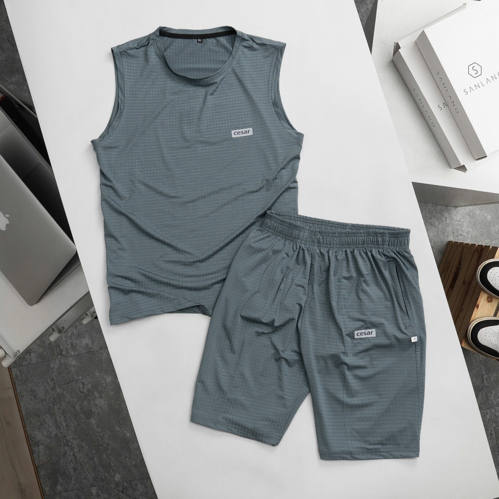 COMBO 2-3 BỘ QUẦN ÁO THỂ THAO NAM SÁT NÁCH – CHẤT THUN LẠNH CO GIÃN 4 CHIỀU MẶC SIÊU MÁT