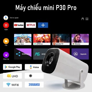 Máy chiếu mini P30 Pro/HY300 Android 11 Full HD 4K Tự động Keystone WiFi 2.4/5G Kết nối điện thoại laptop ios xem phim