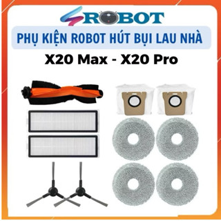 Phụ kiện Robot hút bụi tương thích cho Xiaomi X20 Max X20 Pro M30 D102GL D109GL L20 Ultra_ Phụ kiện thay thế