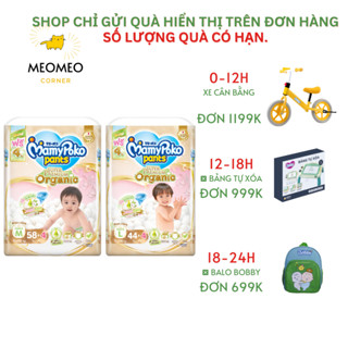 Tã Bỉm Quần MamyPoko Super Premium Organic M62 L48 XL38 XXL32