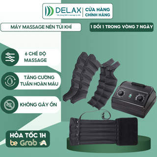 Máy Massage Nén Túi Khí DELAX Nén Trị Liệu Giãn Tĩnh Mạch Toàn Bộ Tay Chân Bụng, Massage Xoa Bóp Áp Lực Hơi MMK01