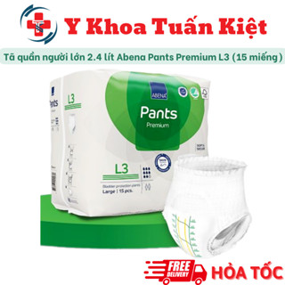 ✅ Bỉm, tã quần người lớn thấm hút 2.4 lít Abena Pants Premium (gói 15 miếng) - Nhâp khẩu Đan Mạch