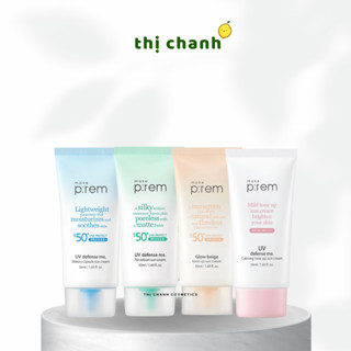 Kem chống nắng vật lý, hóa học, nâng tone, kiềm dầu MAKE PREM P:REM UV Defense Me. / Soothing Pink 40ml