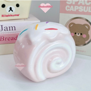 Ống tiết kiệm Bánh Cuộn Kem cute lỗ tròn siêu hot (C12xD14xR10) | dùng làm quà tặng, trang trí, đựng tiền TIEMHEOSODA