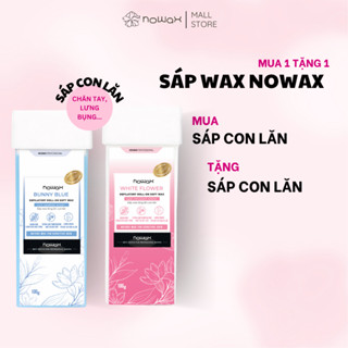 (MUA 1 TẶNG 1) Sáp wax lông con lăn Nowax kèm dụng cụ - dành cho waxing chân, tay, lưng, bụng, ngực.