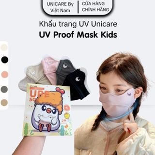 Khẩu trang UV cho trẻ em - UV Proof Mask Kids Chống Tia UV Mềm Mịn Mát Thông Thoáng Mix Màu