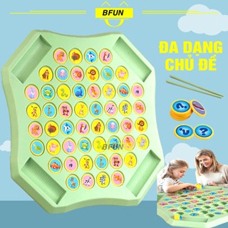Đồ Chơi Cờ Lật Cho Bé Rèn Luyện Trí Nhớ - Đồ Chơi Xếp Hình Trò Chơi Cho Bé Chủ Đề Trái Cây, Động Vật, Phương Tiện Bfun