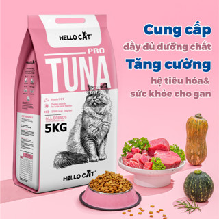 [Chính hãng] Hạt thức ăn cho mèo HELLO CAT 5kg nguyên seal cho mèo mọi lứa tuổi