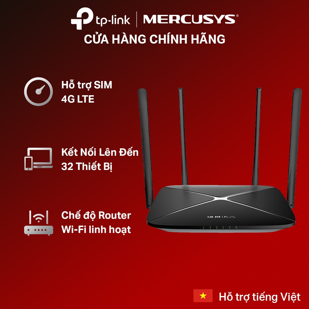[Hỏa Tốc] Bộ Phát WiFi 4G LTE Mercusys MB115-4G 300 Mbps