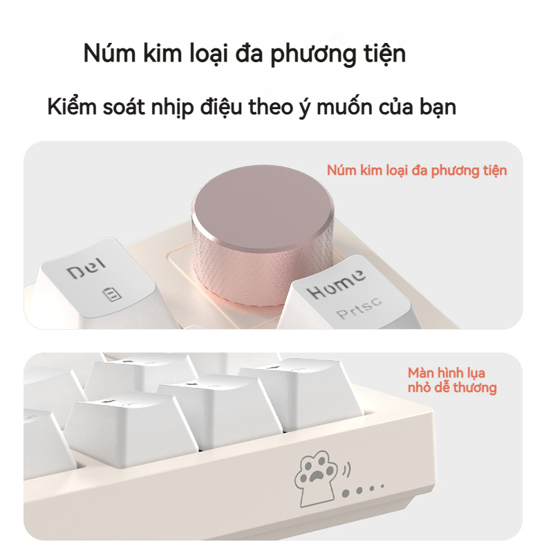 Bàn phím cơ gaming AK82 Không dây 2.4G/Bluetooth/có dây 87 phím 3 mode Hot-swap pin 5000mAh LED RGB cho máy tính/laptop | BigBuy360 - bigbuy360.vn