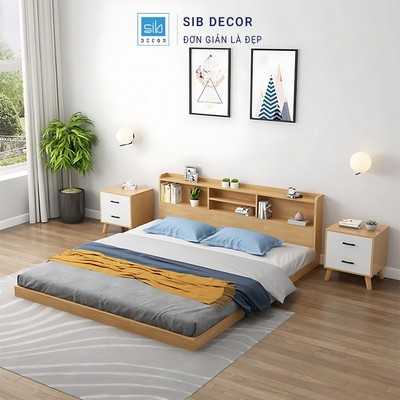 [Chỉ giao lắp tại TP.HCM] Giường Ngủ Tatami SIB Decor GN2542, Phong Cách Nhật Bản