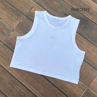  Áo thun ba lỗ nữ RYACTIVE - RACER TOP Màu Trắng 
