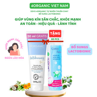 Dung dịch vệ sinh phụ nữ thảo dược thuần chay 4Organic Lactobionic 250ml-Hết mùi,ngừa viêm,ngừa nấm.