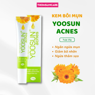  Kem ngừa mụn Yoosun Acnes tuýp 15g - sạch mụn thâm từ thảo dược cho da dầu khô đâu đen mụn mủ cho nam nữ 