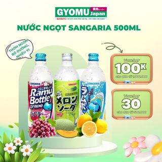  Nước giải khát có ga Sangaria 3 vị  dưa-nho-vị tự nhiên  500ml 