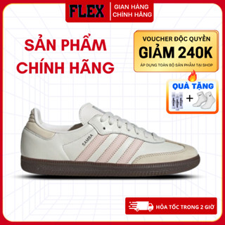 Giày Adidas Samba OG ‘Cloud White’ Wonder Quartz - IH2751 , Adidas Samba Real Màu Hồng dành cho nữ FLEX SHOP
