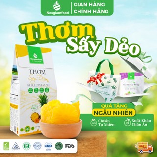  Thơm  Dứa  sấy dẻo ít đường Nonglamfood hộp100g 200g Ăn vặt tốt cho sức khỏe Healthy Snack 