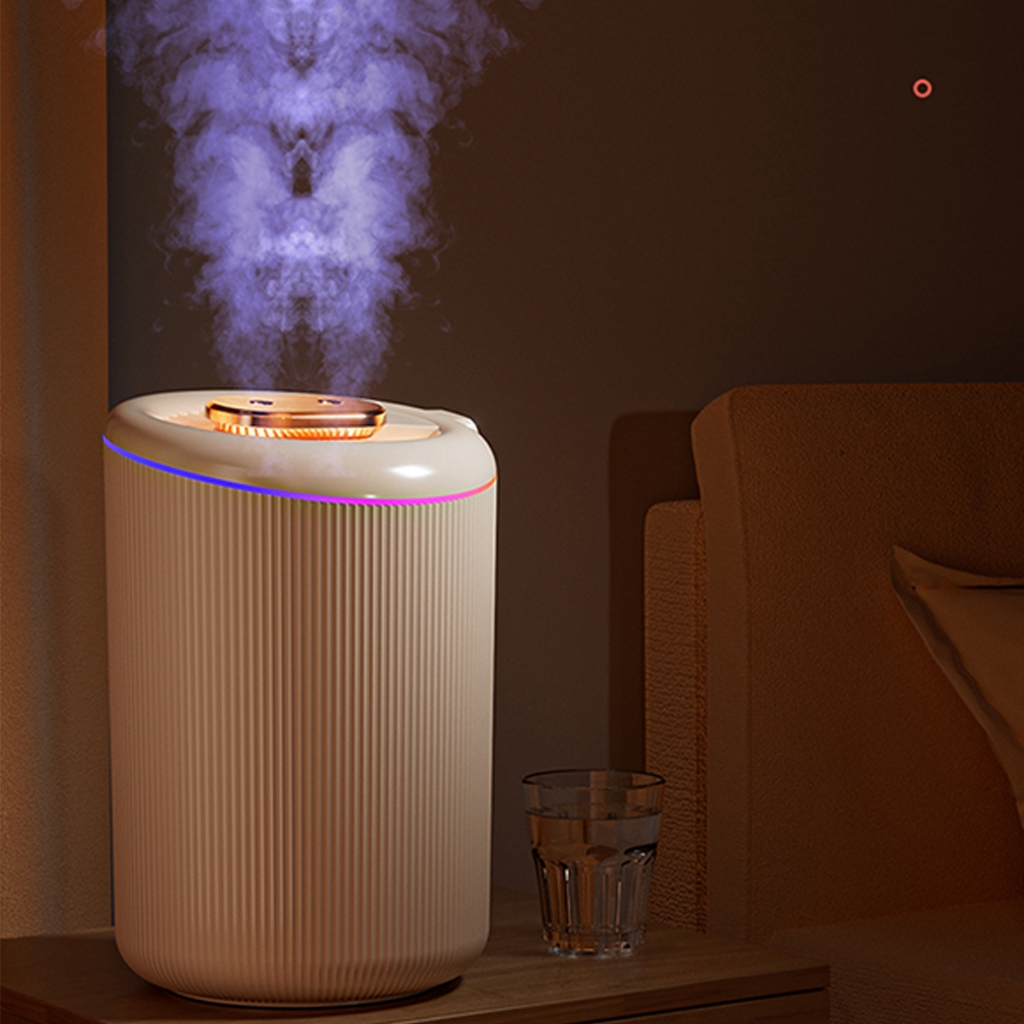 [Đèn Led Nhiều Màu]  Máy Phun Sương Tạo Ẩm Tốt  Tiện Lợi Dung Tích Lớn 4.5L