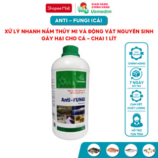 Vemedim Anti Fungi cá dùng cho cá khi bị trùng quả dưa, trùng mỏ neo, sán lá, chai 1lit