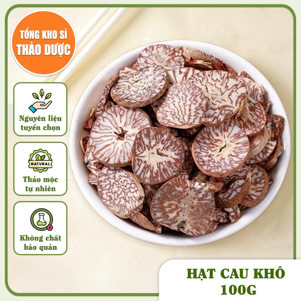 Hạt cau khô 100g, binh lang, hạt cau già, thơm, sạch - Tổng Kho Sỉ Thảo Dược