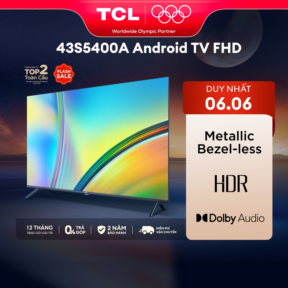 Smart Tivi TCL HD 43 Inch 43S5400A