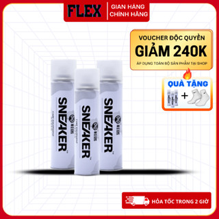 Chai xịt tạo bọt vệ sinh giày Sneaker cao cấp, phụ kiện vệ sinh giày dép, bình xịt bọt tuyết giặt khô giày Flex Shop