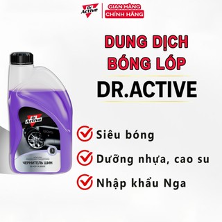 Dung dịch bóng lốp xe gốc nước dưỡng cao su, duy trì tuổi thọ lốp 1L, 5L | Dr.Active nhập khẩu chính hãng Nga