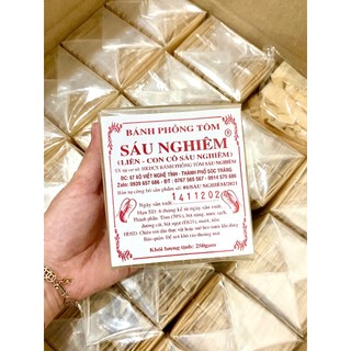 Bánh phồng tôm Sáu Nghiêm - 250gram CÓ TIÊU (Liên - con cô Sáu Nghiêm)