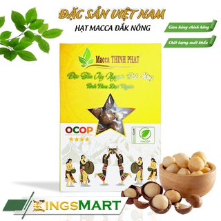 Hạt Macca Đắk Nông - Thương hiệu THỊNH PHÁT - Đặc sản Tây Nguyên - Hũ 500g - Kingsmart