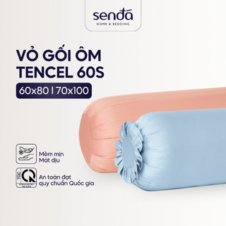  Vỏ gối ôm Sen Đá Home Bedding Lụa Tencel 70x100 35x100 60x80cm cao cấp trơn màu bao áo gối ôm có dây kéo khóa 
