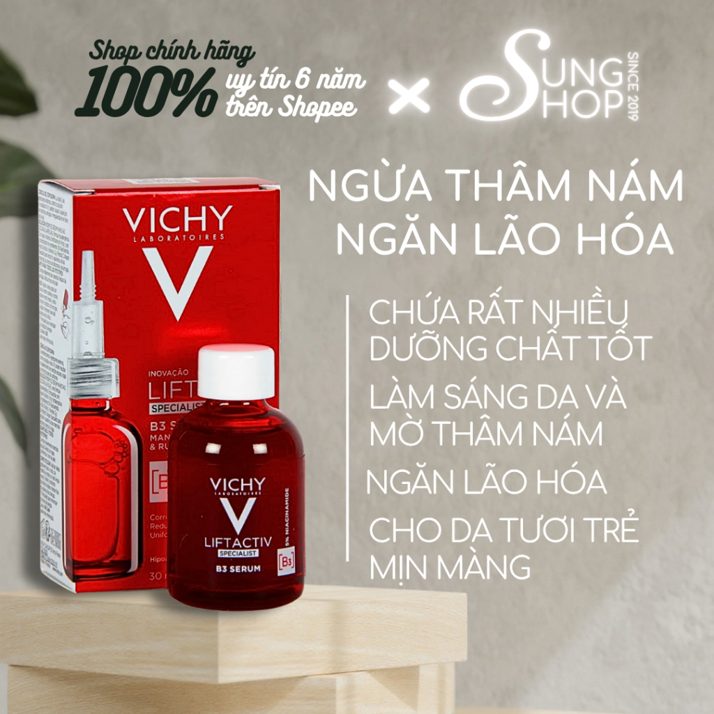 [Cao Cấp] Serum giảm thâm nám tàn nhan Vichy Liftactiv B3 hiệu quả toàn diện
