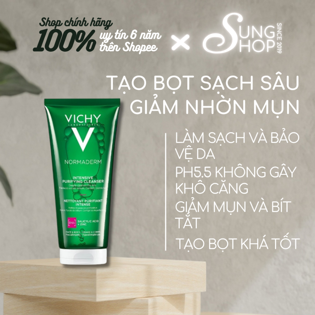 Sữa rửa mặt Vichy cho da dầu mụn