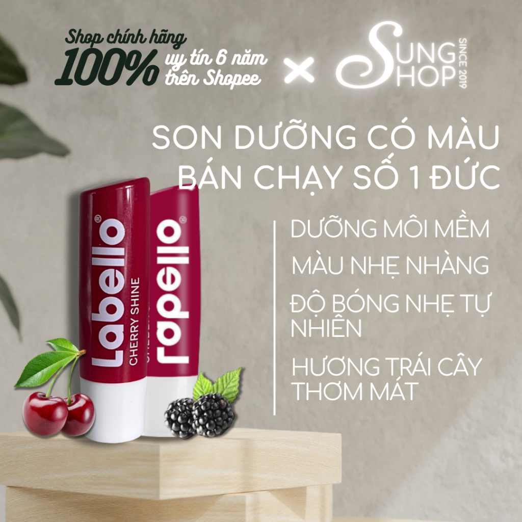 Son dưỡng Labello Đức có màu