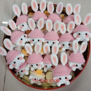 [Đọc kĩ mô tả] Móc khóa Bé Nấm Bằng Len Handmade