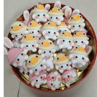 [Đọc kĩ mô tả] Móc khóa Bé Nấm Bằng Len Handmade