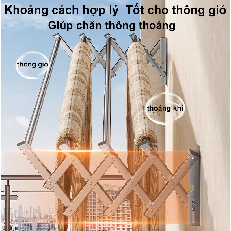 𝐌𝐚𝐫𝐬 Inox 304 Giàn Phơi Thông Minh Sào Phơi Dồ Gấp Gọn Thể Điều Chỉnh Giá Phơi Quần Áo Nhỏ Gọn đa năng | BigBuy360 - bigbuy360.vn