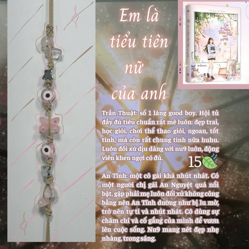 vòng tay handmade truyện ngôn tình Em là tiểu tiên nữ của anh