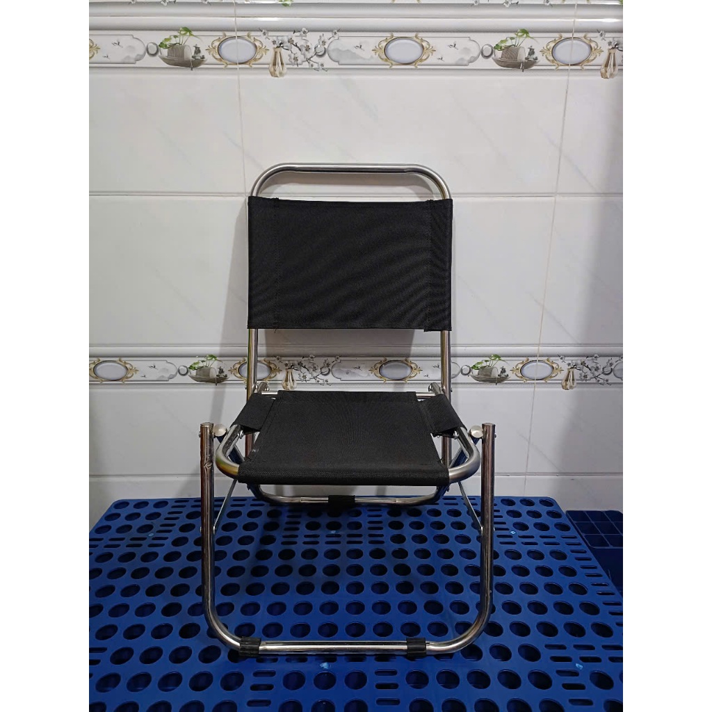 GHẾ CÂU CÁ P19, Ghế xếp inox cao cấp