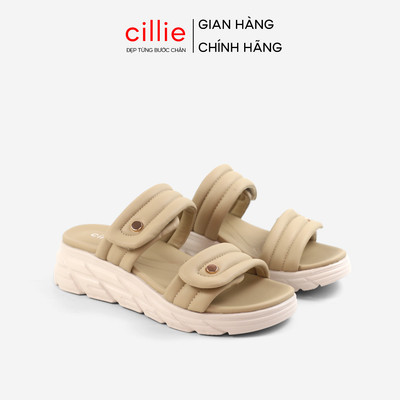 Dép Đế Xuồng Nữ Cillie Quai Ngang Êm Mềm Có Lớp Đệm Chân Chống Mỏi Đế Chống Trơn DE19