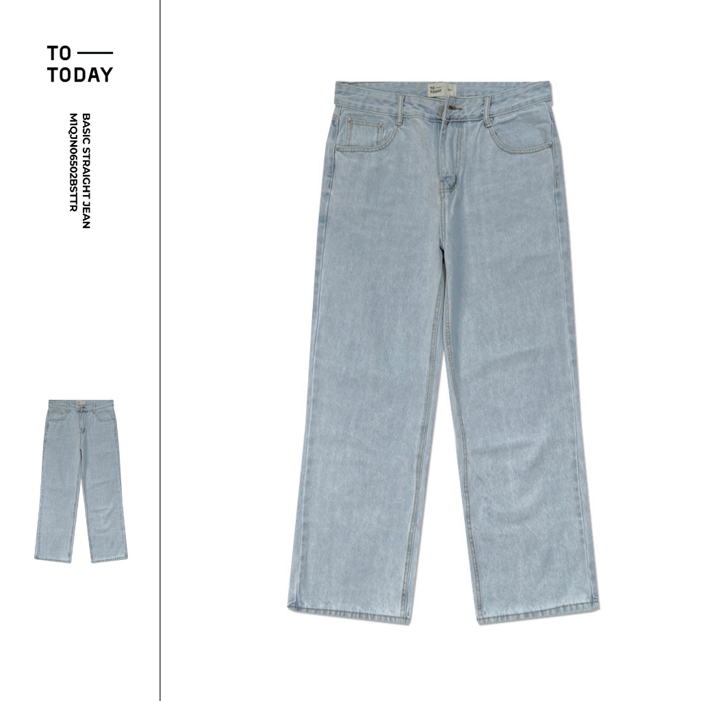 Quần Bò Jean Nam Ống Suông Chất Liệu 100% Cotton Form Straight TOTODAY Basic Straight Jean 06502