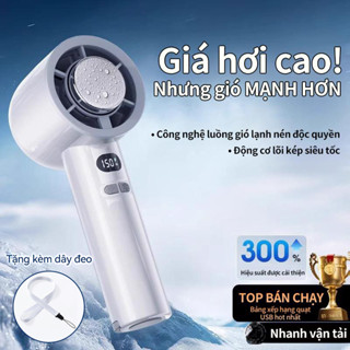 【sò lạnh turbo quạt  sạc tích điện quạt nhỏ cầm tay mini điện lạnh 150 mức độ  2025 Mới màn hình LED